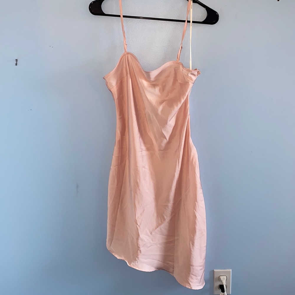Forever 21 pink silk dress